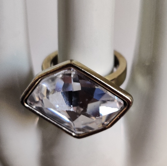 Dyrberg Kern Asymmetric Crystal Statement Ring - Picture 4 of 16